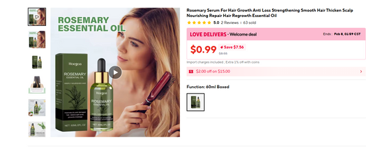 Rosemary Hair Growth Serum